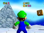 The top of the mountain.