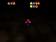 Mario, walking around an unknown place.
