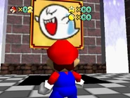 The painting leading to Big Boo's Fortress.