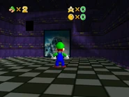 The painting that leads to Jolly Roger Lagoon, despite the painting depicting a snow mountain.