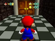 The double door leading to Beta Lobby D.