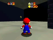 The star after touching the 4 corners.