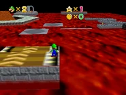 The platform at the end of the right side of the area wanders into the distance.