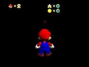 The abyss under the trapdoor.