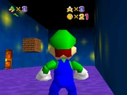 If any ! switch has been pressed, a block appears.