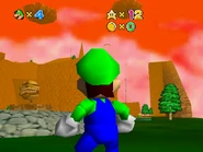 A look at the long ramp at the side of the area.