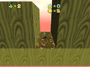 Luigi between two large steps.