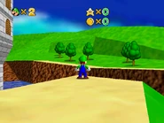 The bridge is missing from the pathway.