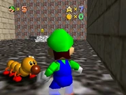 The pedestal once the Wiggler is defeated.