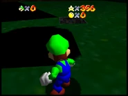 A strange black texture on the floating island.