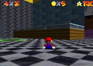 Mario in the corrupted Floor 2B.