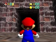 The spawn room with the hole leading to the main part of the course.