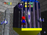 The cage with the star in it.