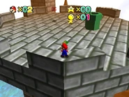 The top of the tower.