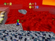 A view of the left side of the platforming section.