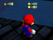 The blue section, viewed from the top.