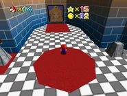 Princess Peach painting in the junction.