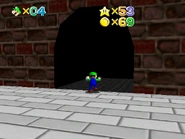 Dark Hallway is guarded by an invisible wall.