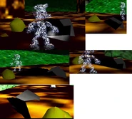 Brightened images of the remains of the three Big Bob-ombs.