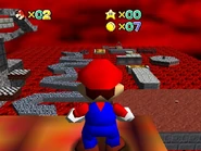 The red section, viewed from the top.