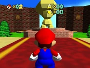 The area behind the castle.