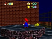 The top of the tower.