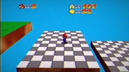 Platforming on the checkerboards.