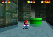UncannyMazePipe.png (758 KB) Mario standing by the warp pipe.