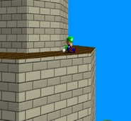 Peaceful Grounds Nap.png (413 KB) Luigi taking a snooze at the top of the castle.