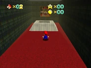 The hole in the front side leading to Bowser in the Dark World.