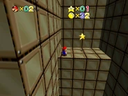 The star that resides at the very top of the area.