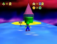 The pipe leading to Rainbow Blast.