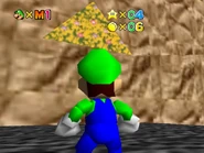 The arrow containing the hidden area with the only star in this area.