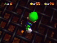 Luigi staring down at Prince Bob-omb's lair.
