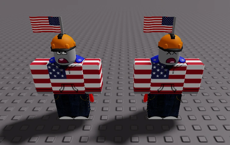 since july 4th is coming i decided to make a builderman skin | Fandom