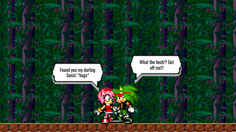 The Colorblindness of Amy Rose sprite comic