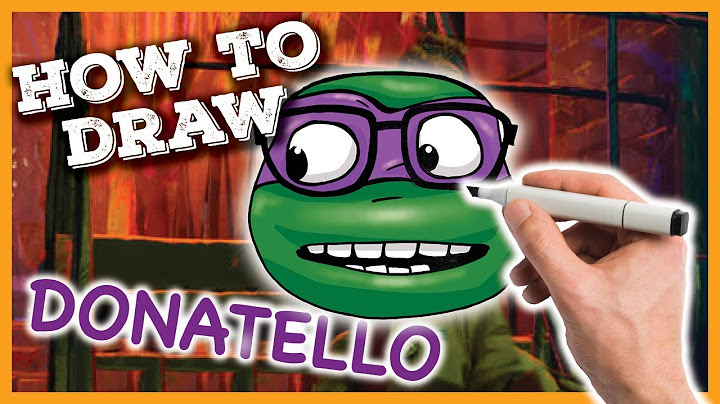 How To Draw Donatello  Teenage Mutant Ninja Turtles 