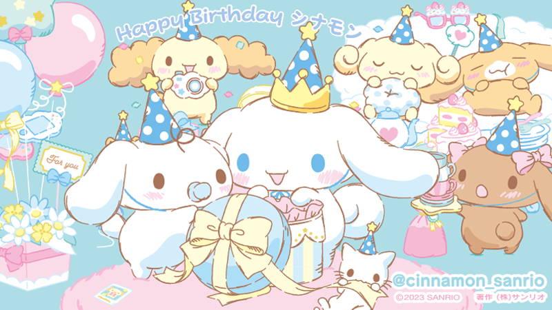 Sanrio - Happy birthday, Cinnamoroll! Hopefully there's a cinnamon