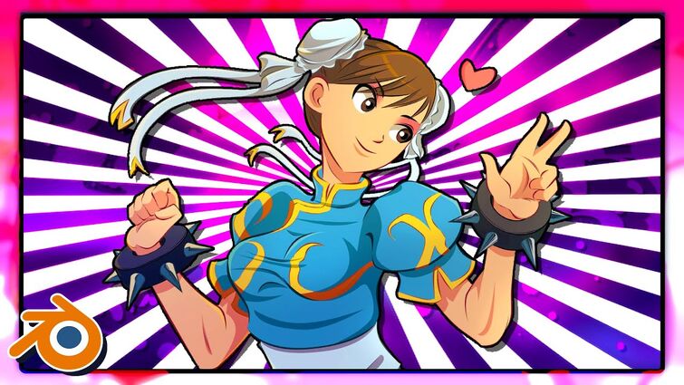 Chun-Li's Lovely Dance | Street Fighter Blender Animation