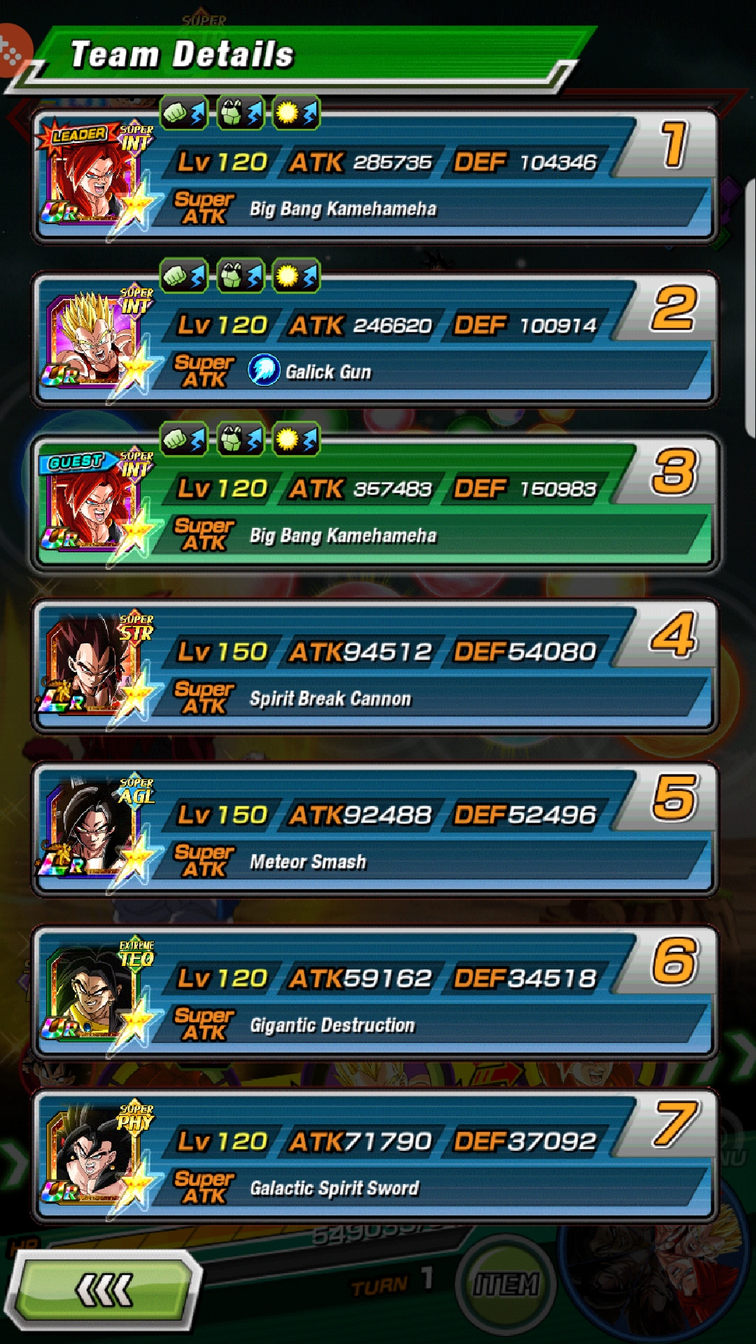 Level 10 links teq SSJ4 Gogeta