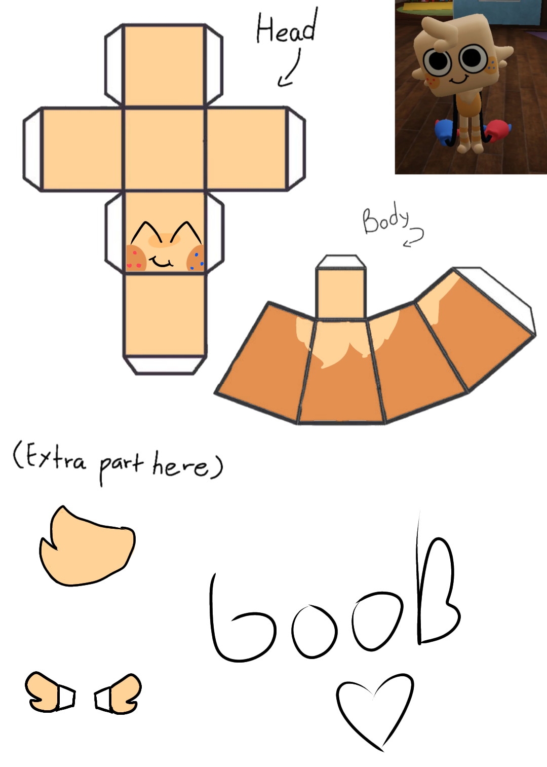 Goob papercraft fixed. | Fandom