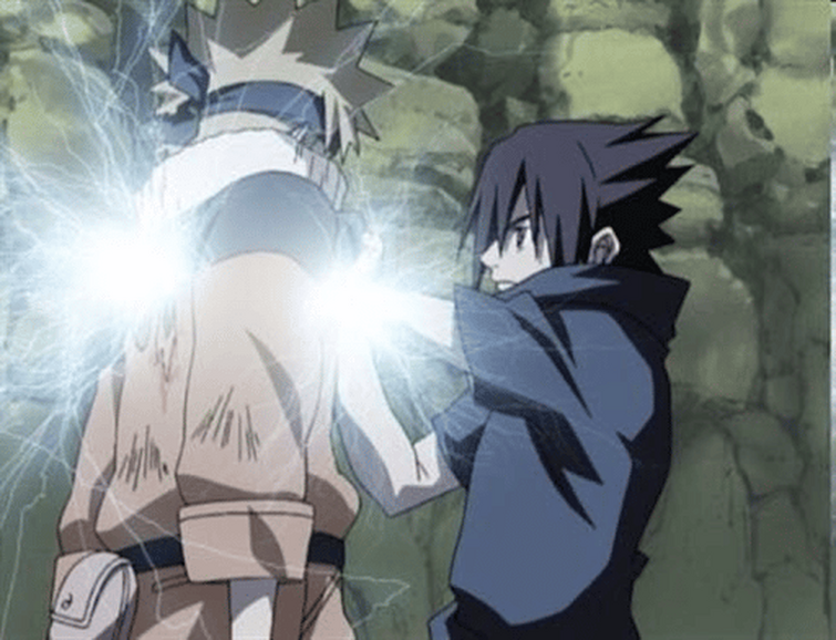 Naruto's Rasengan vs. Sasuke's Chidori, Naruto, Set 5