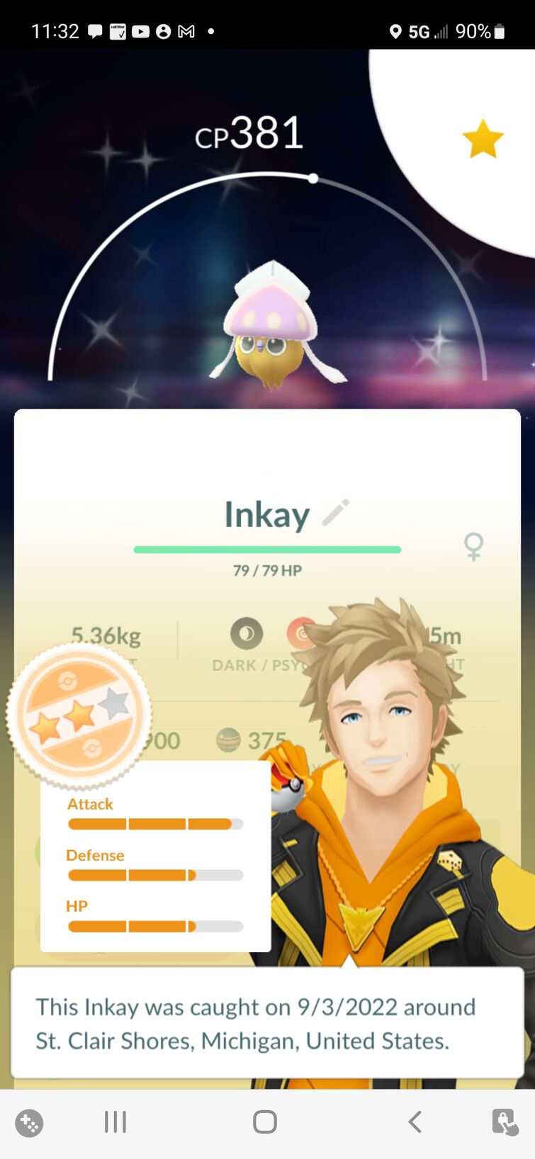 Conta c/ 32 Pokémons Shinys - Pokémon GO