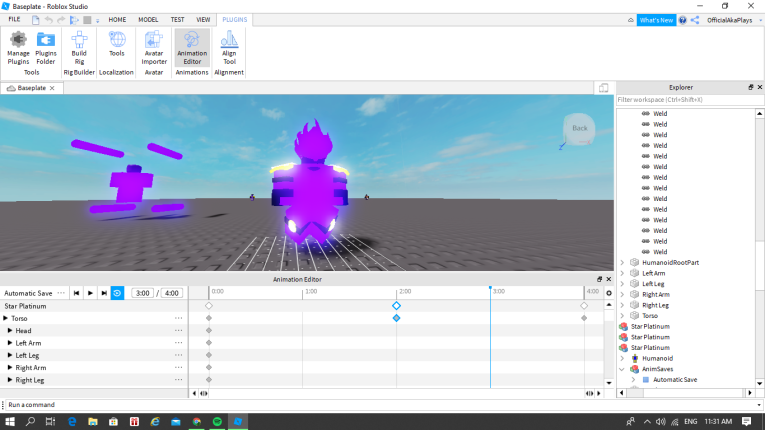 Dug3ywagp9mjm - animation editor roblox studio