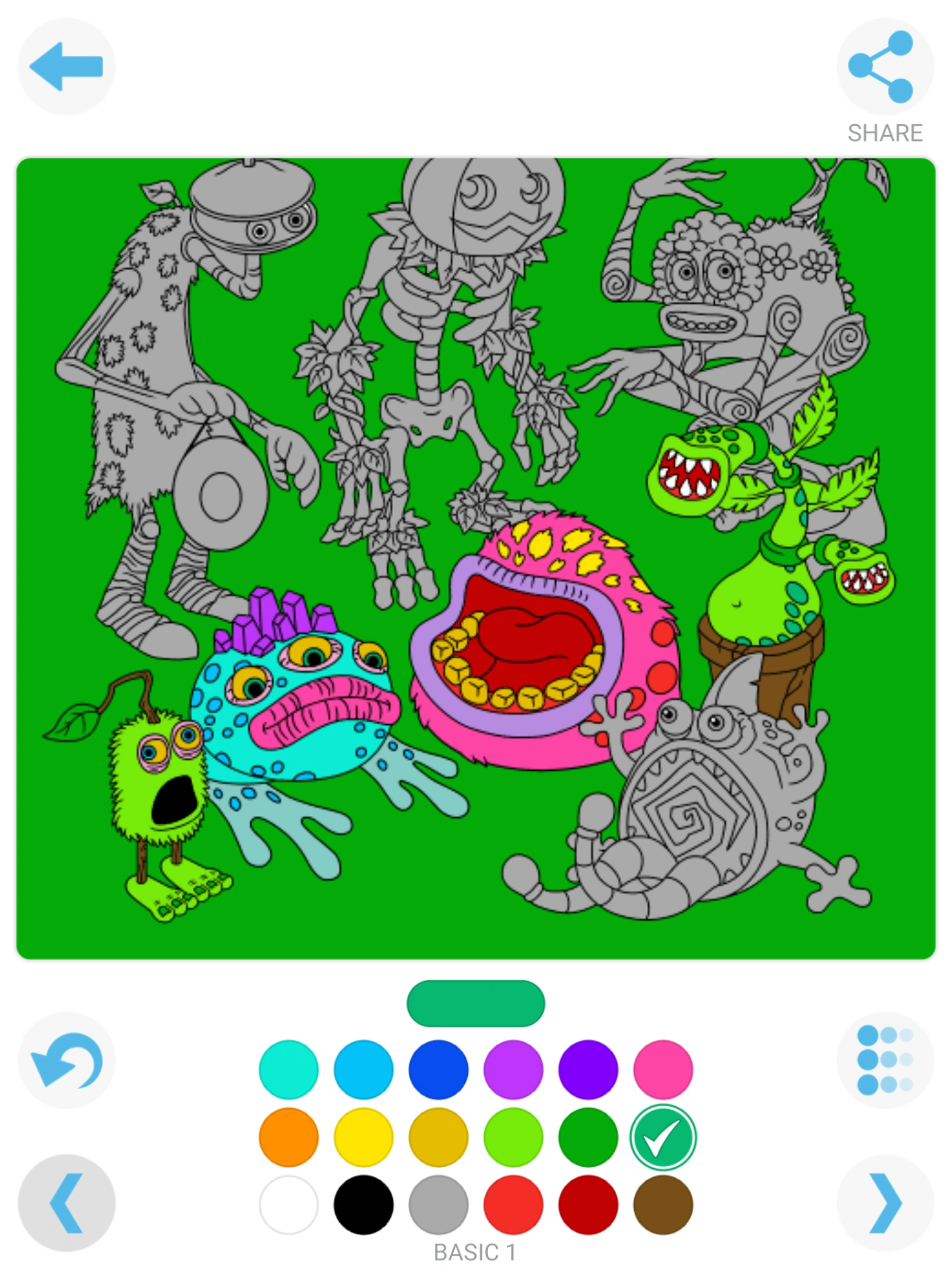 Msm color book : plant island (drawing 1) (update 4+5) (+Potbelly ...