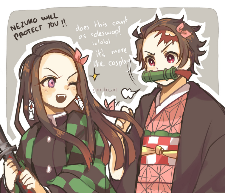 Tanjiro y Nezuko invierten sus roles en Demon Slayer