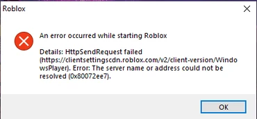 An error occurred while opening