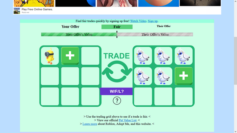 is the trading value from adopt me trading value site accurate? | Fandom