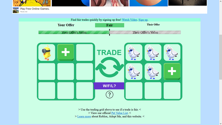 is the trading value from adopt me trading value site accurate?