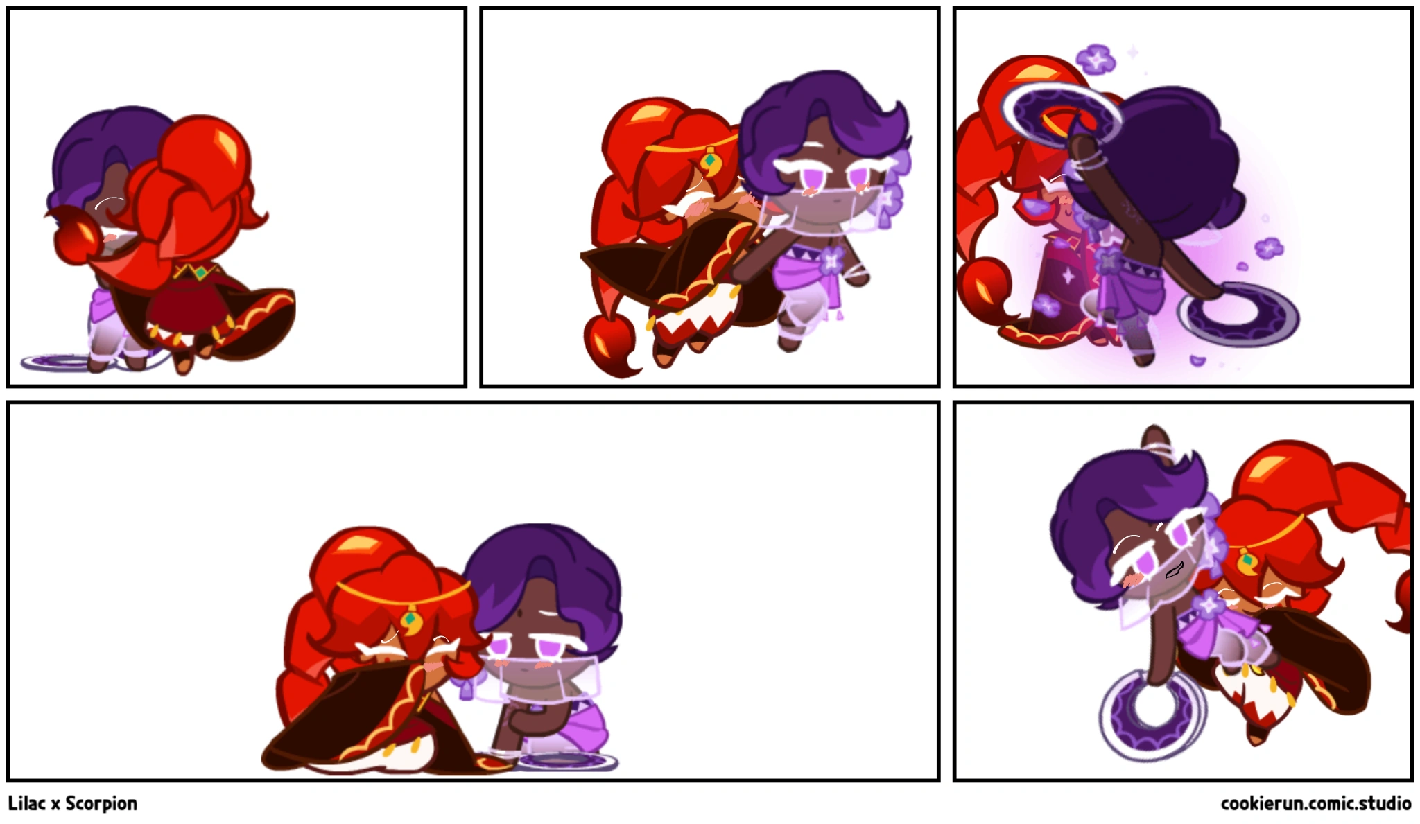 Here some Lilac x Scorpion and Devil Cookie x Cherry Blossom Cookie